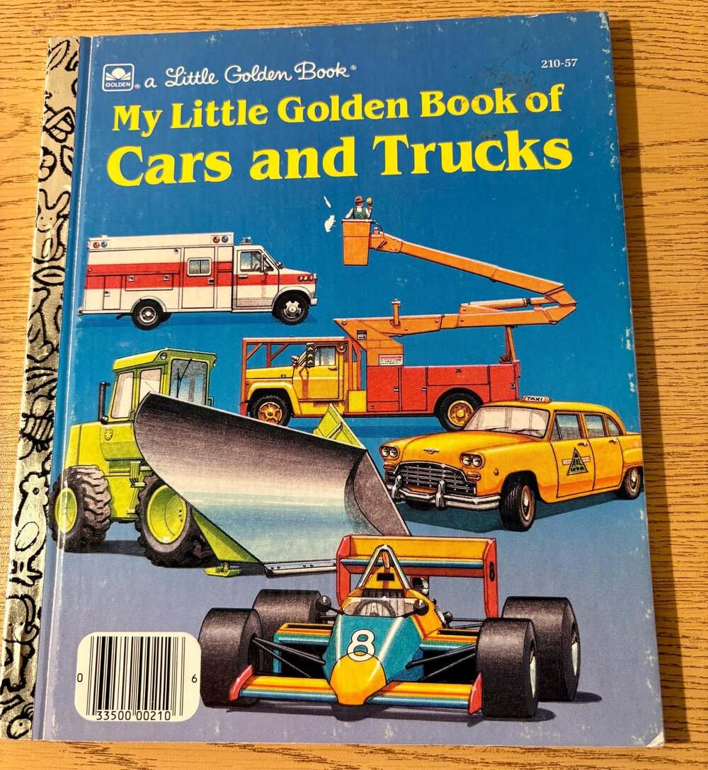 Vintage 1990 Little Golden Book – My Little Golden Book of Cars and Trucks